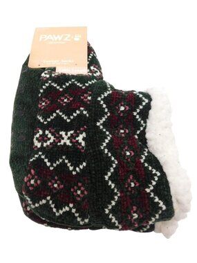 Pawz Bearpaw Lounge Socks Non-Skid Grippers Ankle Length Small Medium Nordic NEW